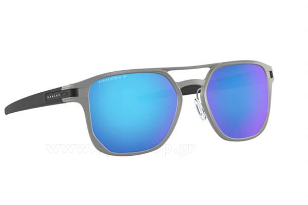 Sunglasses Oakley Latch Alpha 4128 04 Prizm sapphire polarized