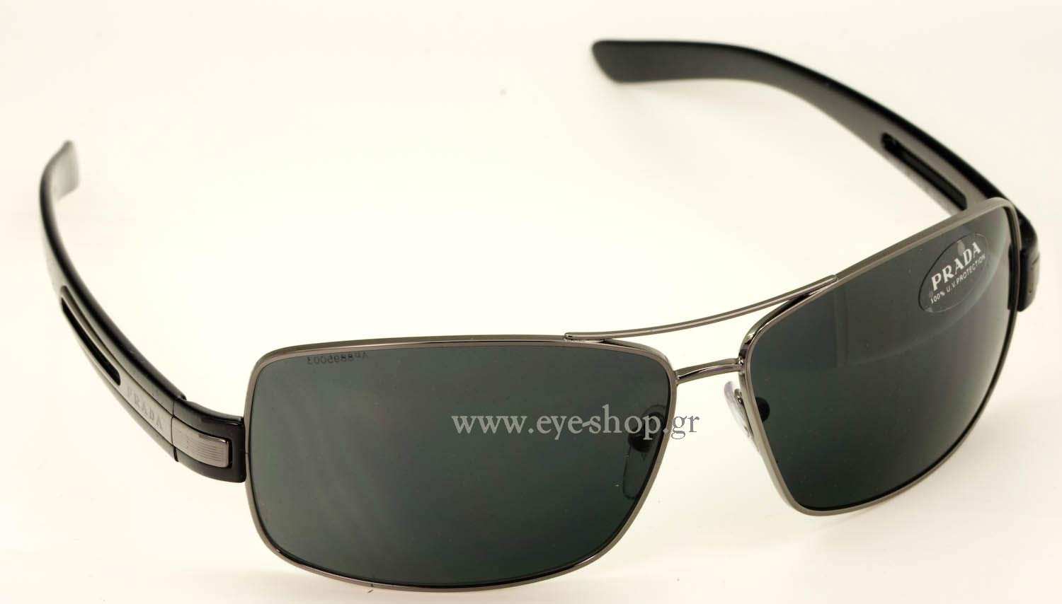 NEW Authentic PRADA Brown Gunmetal Sport Sunglasses PS 54IS SPS 54I 5AV6S1 541  S | eBay