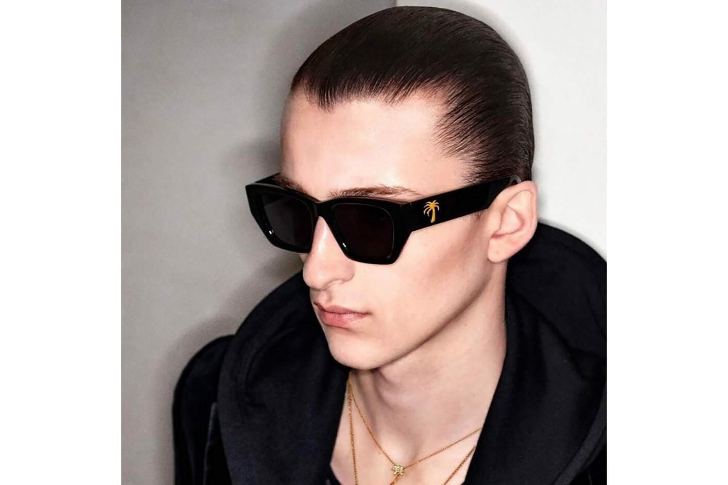 Palm Angels HINKLEY Sunglasses 1007 Black acetate Cat eye PALM ANGELS FAIRFIELD PERI058S 1007 53 | SUNGLASSES Women  main image 3