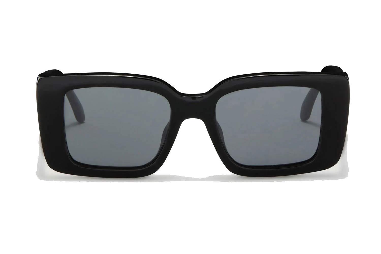 Palm Angels DORRIS Sunglasses 1007 Black acetate Rectangular Palm Angels Milford Sunglasses 1007 Black - eye-oo.com main image 2