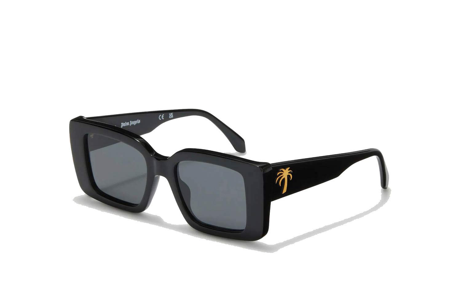 Palm Angels DORRIS Sunglasses 1007 Black acetate Rectangular Palm Angels Milford Sunglasses 1007 Black - eye-oo.com main image 3