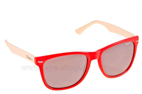 Sunglasses Pepe Jeans Zack PJ7049 C23 Silver  mirror - Red
