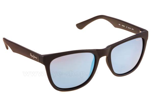 Sunglasses Pepe Jeans ALEX PJ7166 C7  Mat Black Blue Mirror