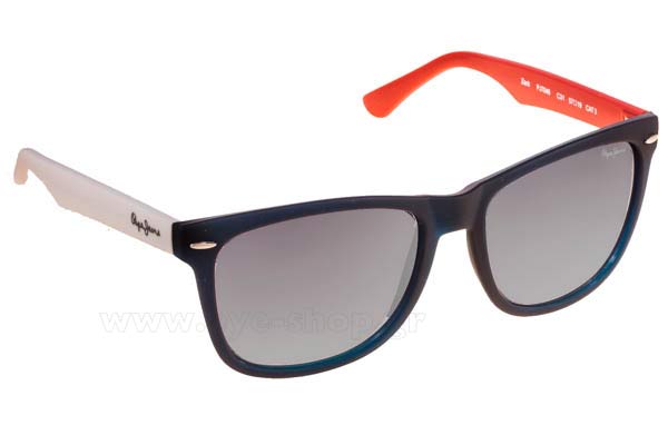 Sunglasses Pepe Jeans Zack PJ7049 C31 silver mirror - Matte Blue Red