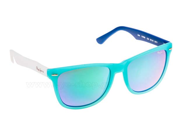 Sunglasses Pepe Jeans Zack PJ7049 C32 Turquise blue white