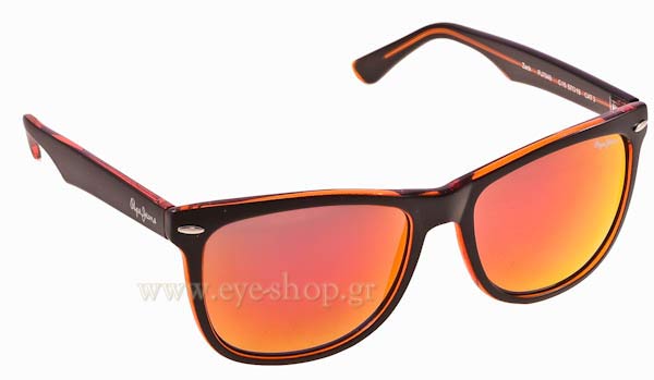 Sunglasses Pepe Jeans Zack PJ7049 c15 Matte black on orange