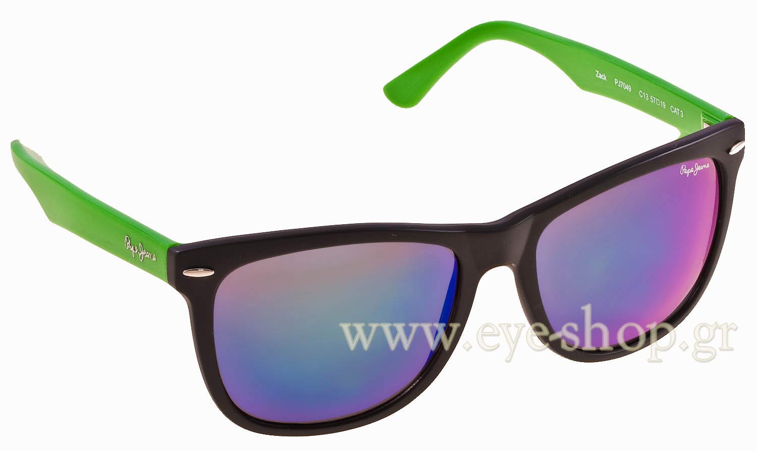 PEPE JEANS ZACK PJ7049 C13 MAT BLACK GR 57 | SUNGLASSES Unisex EyeShop