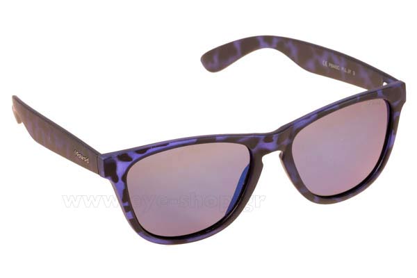 Sunglasses Polaroid P8443 FLL  (JY)	MTT BLUE (GREYBLMIRROR PZ)