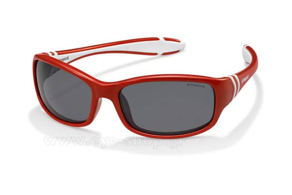 Sunglasses Polaroid PLD 8000 S T15 (Y2) RED WHITE (GREY PZ)