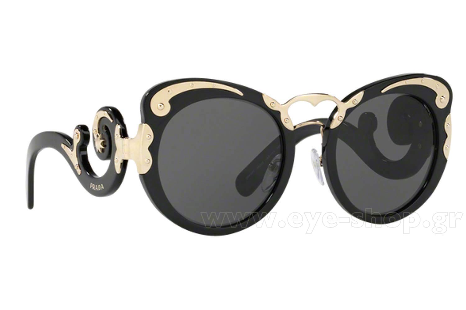 PRADA プラダ サングラス 4BW-6S1 sunglasses 鼈甲 茶 PRADA プラダ べっ甲柄 サングラス 茶 53□23 SPR05T VAN 9K1