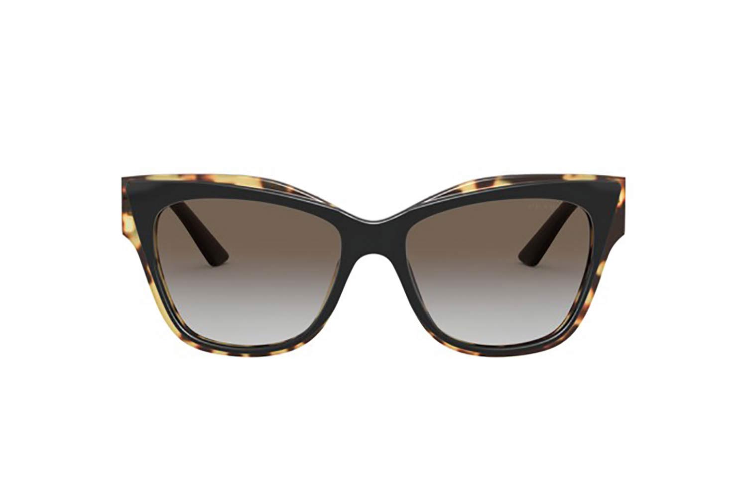 Prada Cat Eye Sunglasses Tortoise Brown Gradient 3890A7 Women\'s Prada PR 15WS 3890A7 Black Tortoise Grey Gradient Women  main image 2