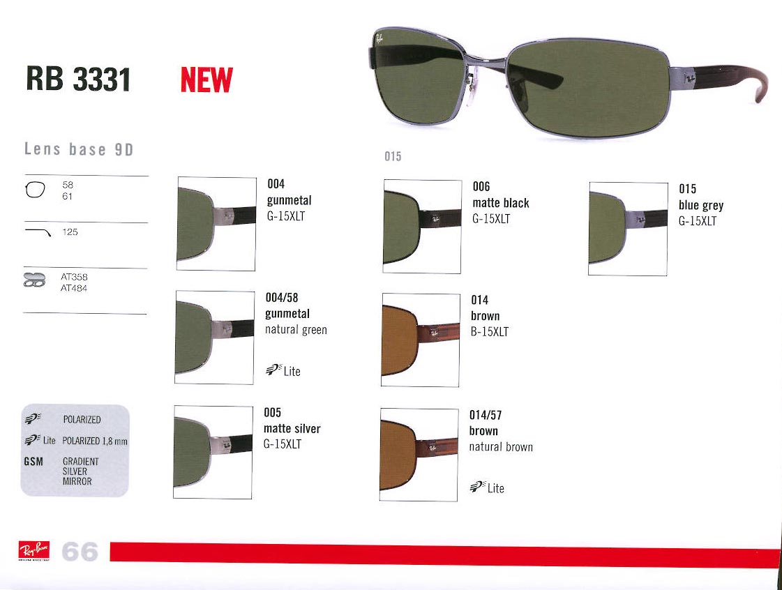 RayBan 3331 Ray Ban RB 3331 005 Aviator Black Gunmetal Sunglasses 