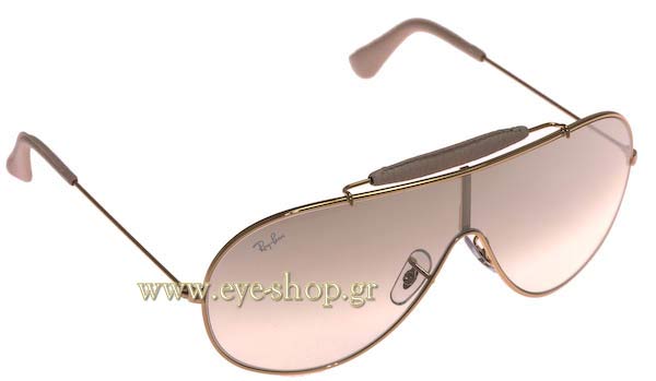 Sunglasses Rayban 3416Q Wings Καταργήθηκε 001/3U Leather Collection