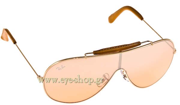 Sunglasses Rayban 3416Q Wings Καταργήθηκε 001/3V Leather Collection