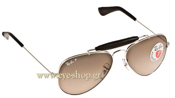 Sunglasses Rayban 3422Q AVIATOR CRAFT 003/M8 Polarized Leather Collection