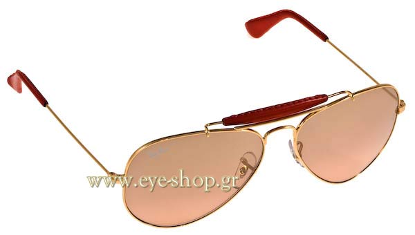 Sunglasses Rayban 3422Q AVIATOR CRAFT 001/3E Leather Collection
