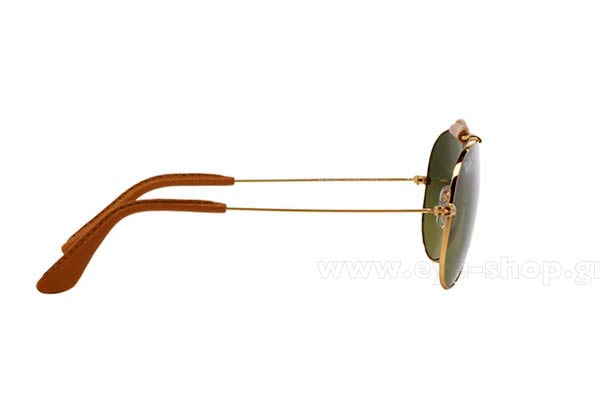 Rayban model 3422Q AVIATOR CRAFT color 001/M9 polarized Leather Collection