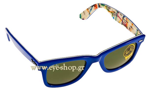 Sunglasses Rayban 2140 Wayfarer 1030 Subway Rare Prints Series2