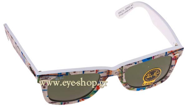 Sunglasses Rayban 2140 Wayfarer 1033 Καταργήθηκε Subway Rare Prints Series2