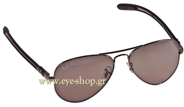 Sunglasses Rayban 8307 Carbon 004/N8 Carbon Polarized