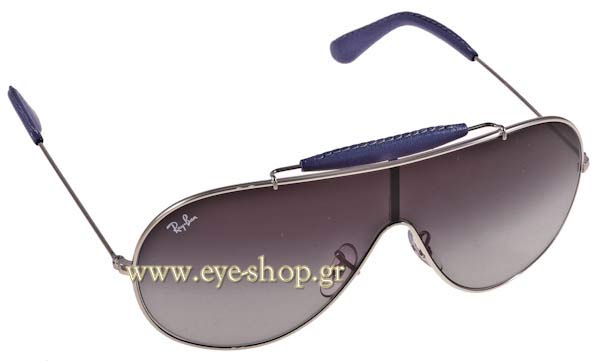 Sunglasses Rayban 3416Q Wings 108/8G Leather Collection
