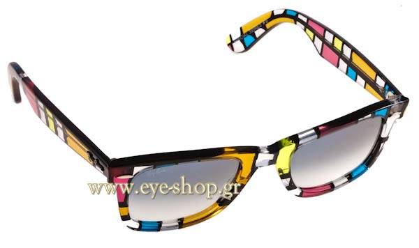 Sunglasses Rayban 2140 Wayfarer 10853F Blocks Special series 6