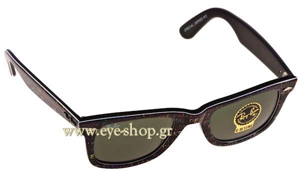 Sunglasses Rayban 2140 Wayfarer 10891 Typedelic Special series 5