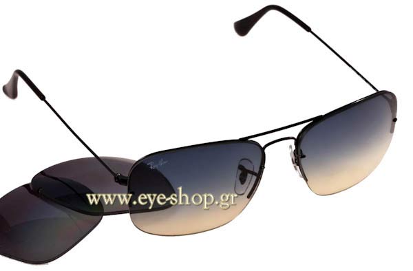 Sunglasses Rayban 3482 Clip in Flip Out 002/79 polarized