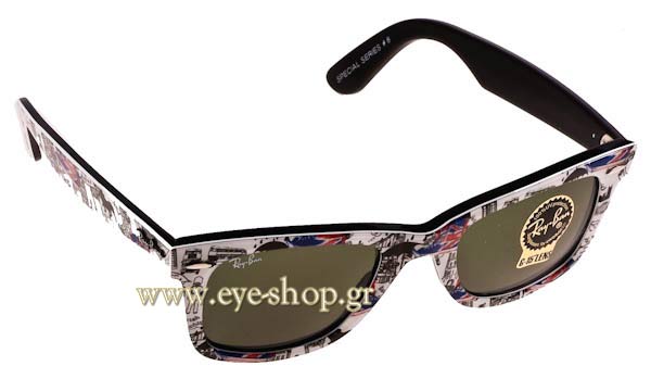 Sunglasses Rayban 2140 Wayfarer 1115 Special Series 8 London