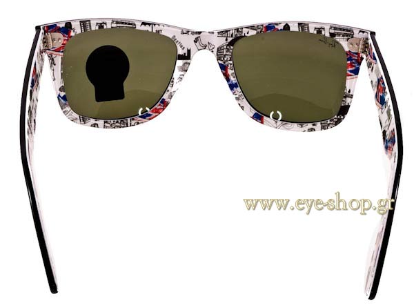 Rayban model 2140 Wayfarer color 1114 Hand made in Italy London Special Series 8