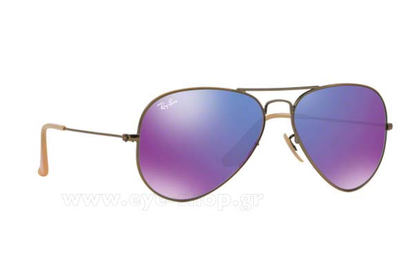 Sunglasses RayBan 3025 Aviator 1671M Violet Mirror