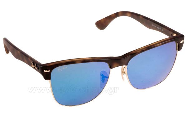 Sunglasses Rayban 4175 Oversized Clubmaster 609217 Blue Mirror