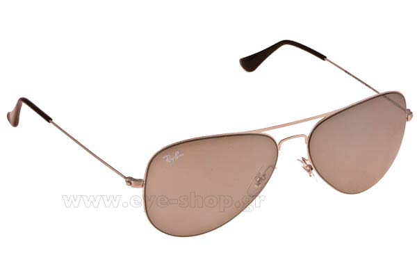 Sunglasses Rayban 3513 Aviator Flat Metal 154/6G
