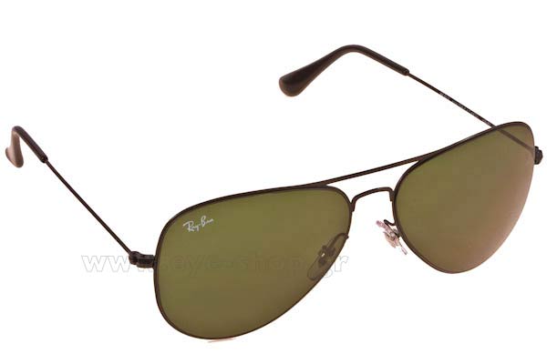 Sunglasses Rayban 3513 Aviator Flat Metal 153/71