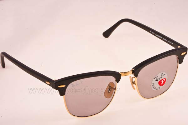 Sunglasses Rayban 3016 Clubmaster 901SP2 Polarized