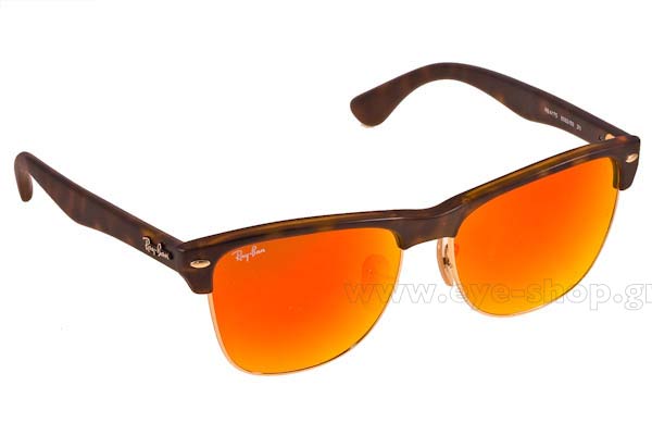 Rayban model 4175 Oversized Clubmaster color 609269 red mirror krystal