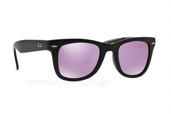 Sunglasses Rayban 4105 Folding Wayfarer 601S4K Lilac mirror Limited Edition