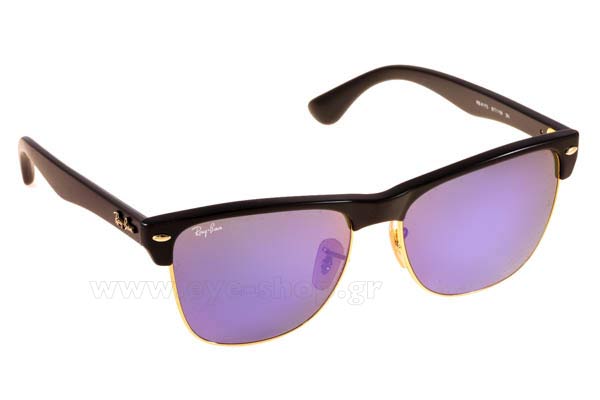 Sunglasses Rayban 4175 Oversized Clubmaster 877/1M Demi Shiny black