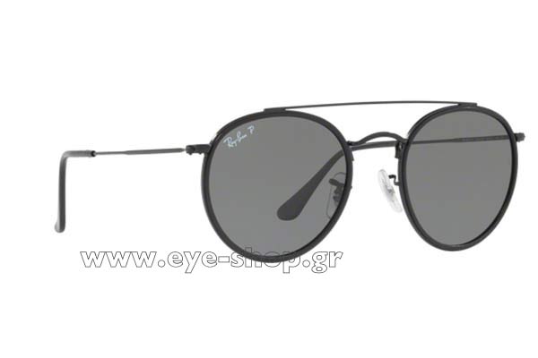 Sunglasses Rayban 3647N Round Double Bridge 002/58 polarized