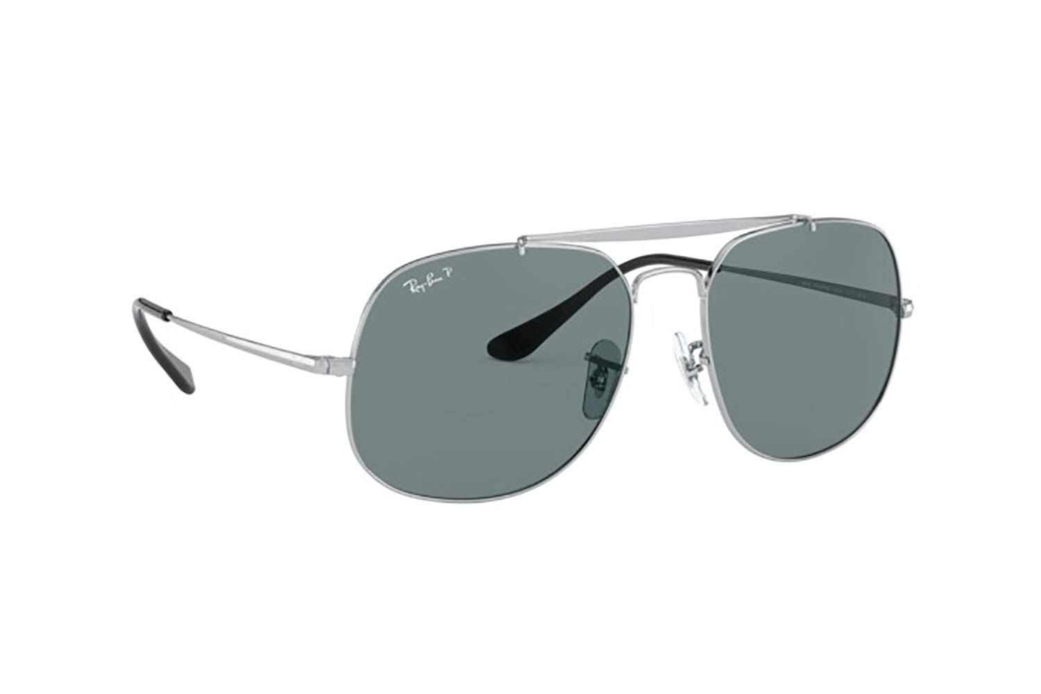 New rayban 3561 silver with mirrored lenses Ray-Ban RB3561 001 GENERAL Sunglasses Arista / G-15 Green  main image 4