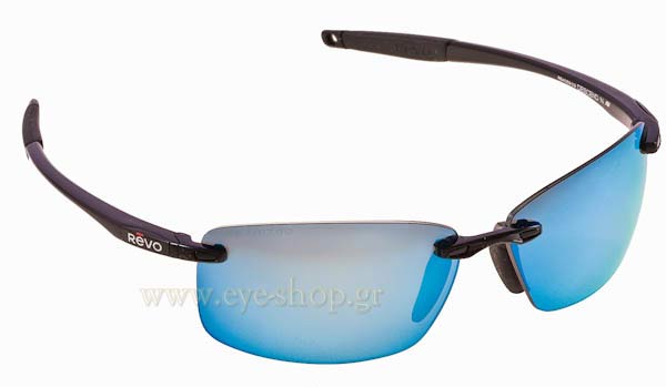 Sunglasses Revo DECEND N 4059 4059 03 Polarized Blue Mirror, Floater included