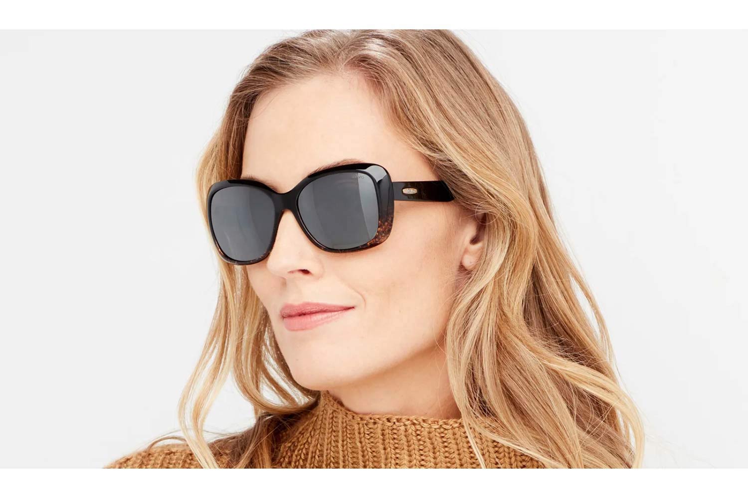 REVO Devin Polarized Sunglasses Tortoise Champagne Lens w/ Case Champagne Colored Sunglasses (Polarized Lens) | Revo – Revo  main image 2