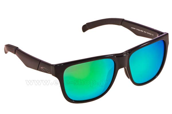 Sunglasses Smith LOWDOWN D28AD SHN BLACK (GREEN SP)