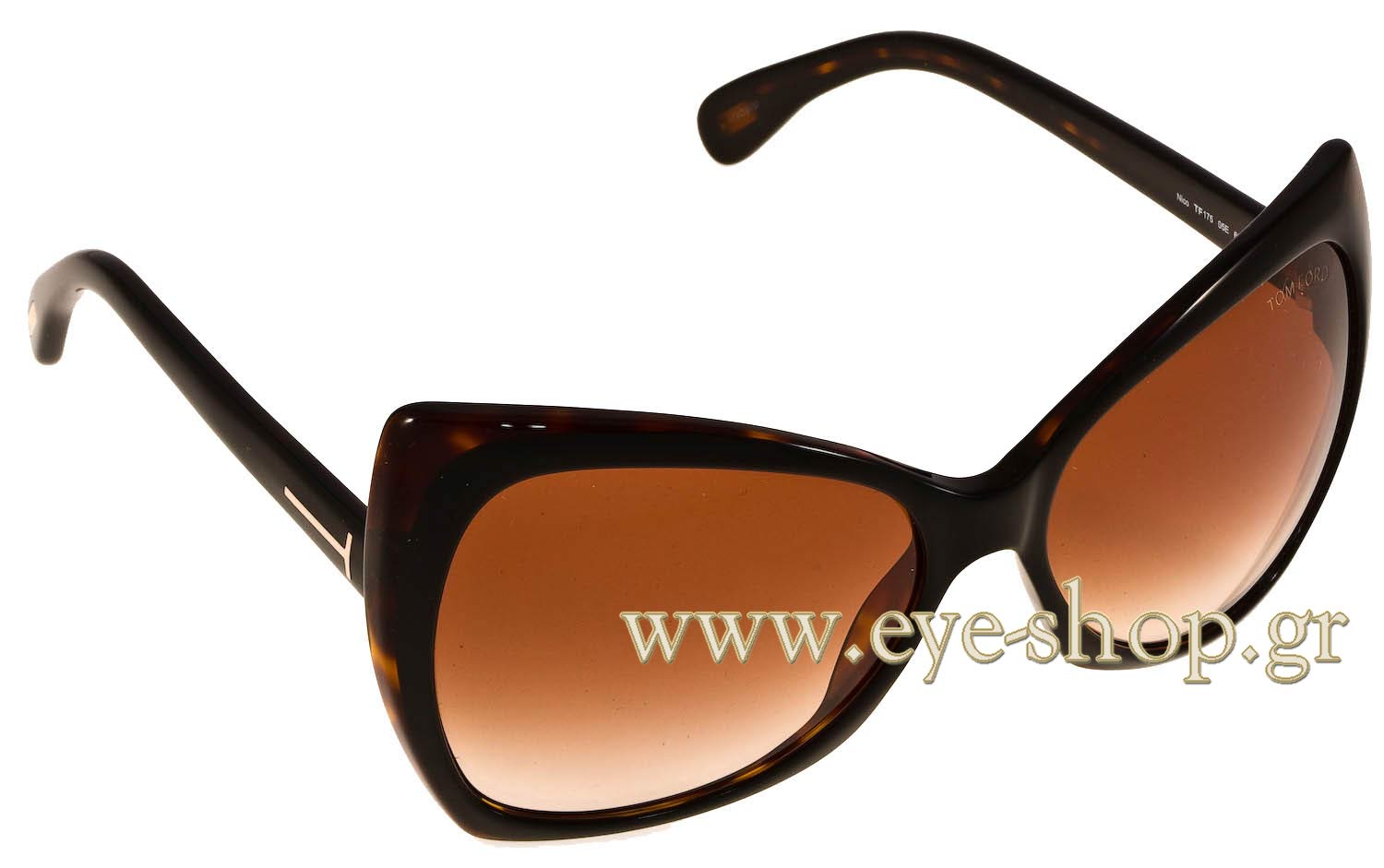 Tom Ford Nico Women\'s Sunglasses in Rich Brown Tom Ford NICKIE-02 FT 1107 Shiny Rose Gold/Brown Shaded 62  main image 2