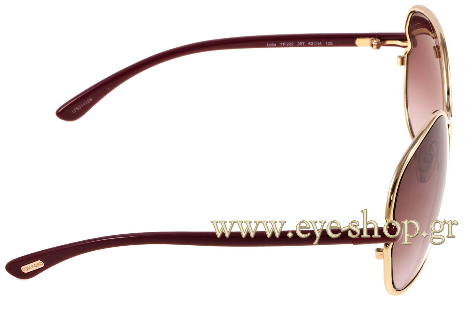 Tom Ford women’s sunglasses Leila TF222 TOM FORD LEILA TF 222 28T 63 | SUNGLASSES Women EyeShop main image 2