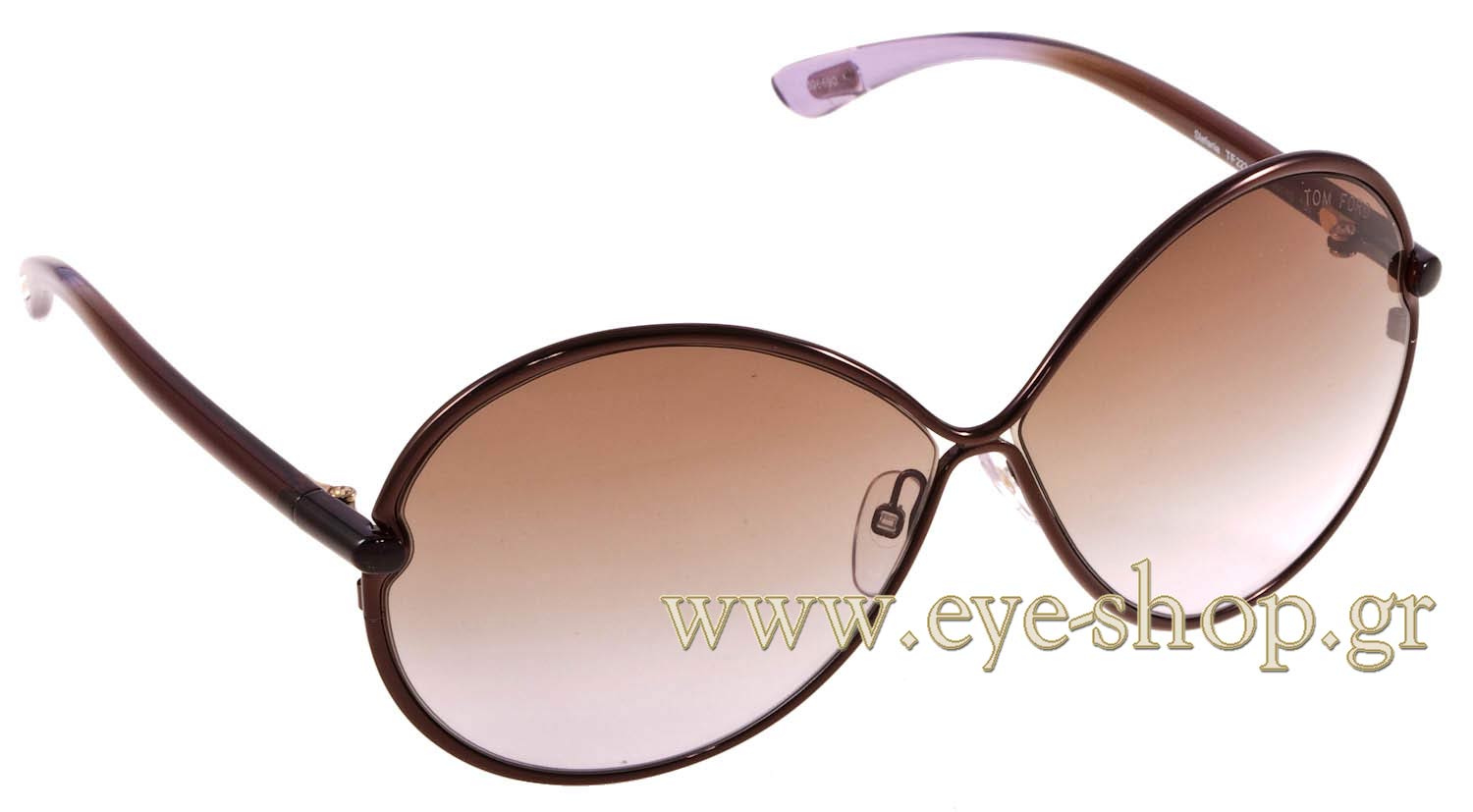 Tom Ford ‘Leila’ Oversized Sunglasses Tom Ford - Leila Rectangular Sunglasses, 52mm main image 2