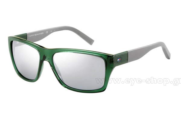 Tommy Hilfiger model TH 1193S color FO7  (3R)	GREEN GRY (GREY FL SLV)