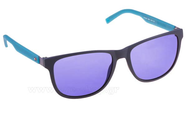 Sunglasses Tommy Hilfiger TH 1403S R6IXT 	MTBLUTEAL (BLU SKY SP)