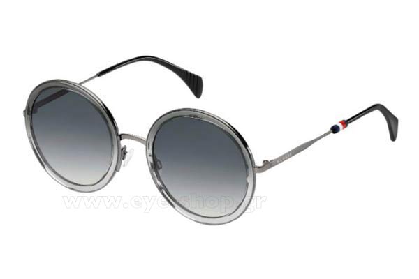 Sunglasses Tommy Hilfiger TH 1474 S EDM  (9O) BKGREY BK (DARK GREY SF)