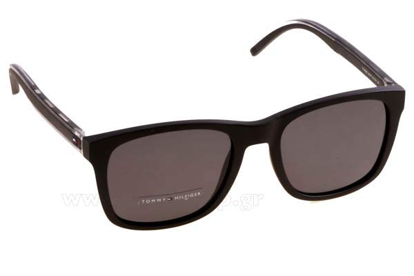 Sunglasses Tommy Hilfiger TH 1493 S 807 (IR) BLACK (GREY BLUE)